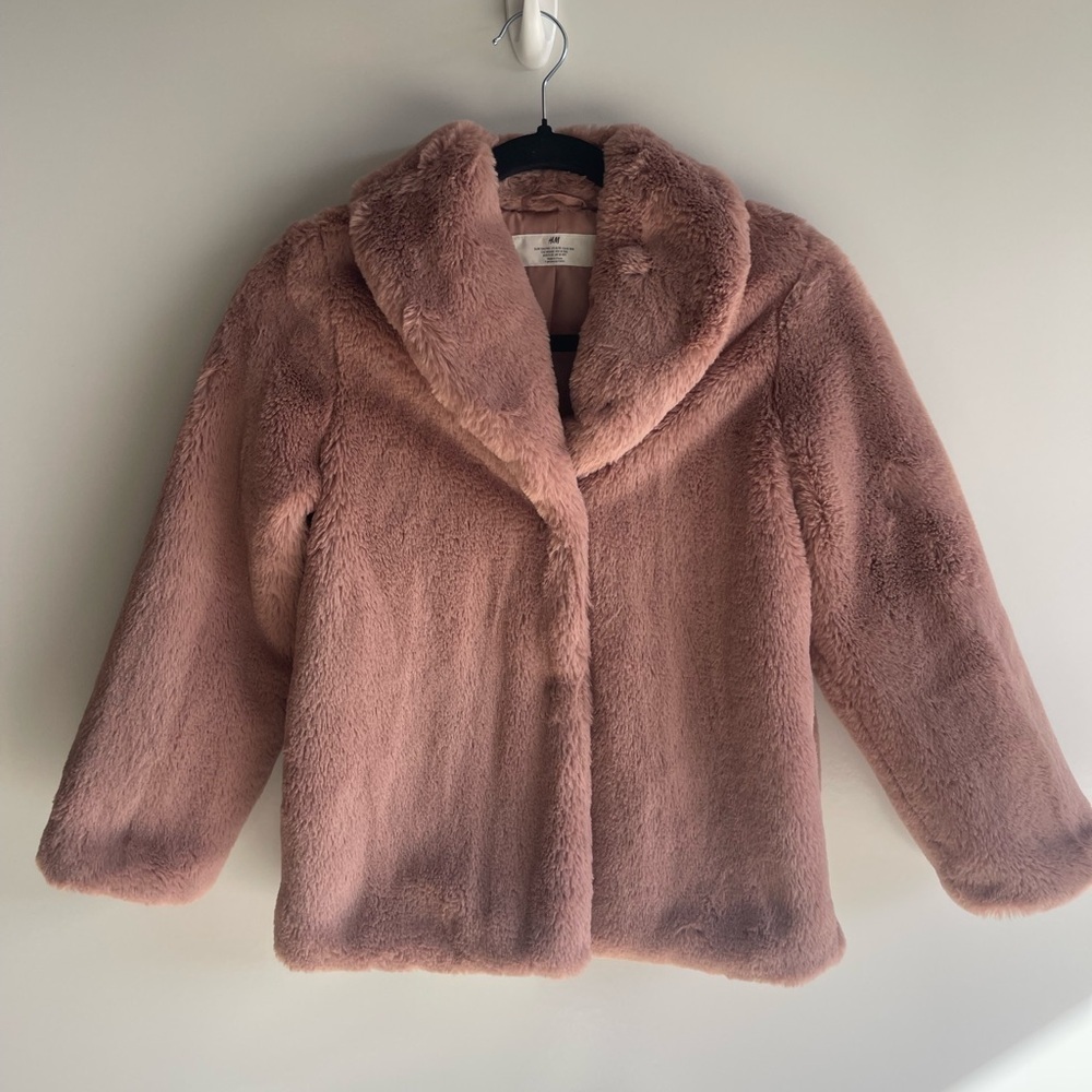 H&M Blush Teddy Jacket - Picture 1 of 7